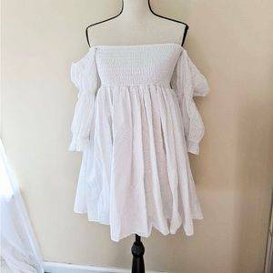 Misa Los Angeles Zadie Dress  white XL